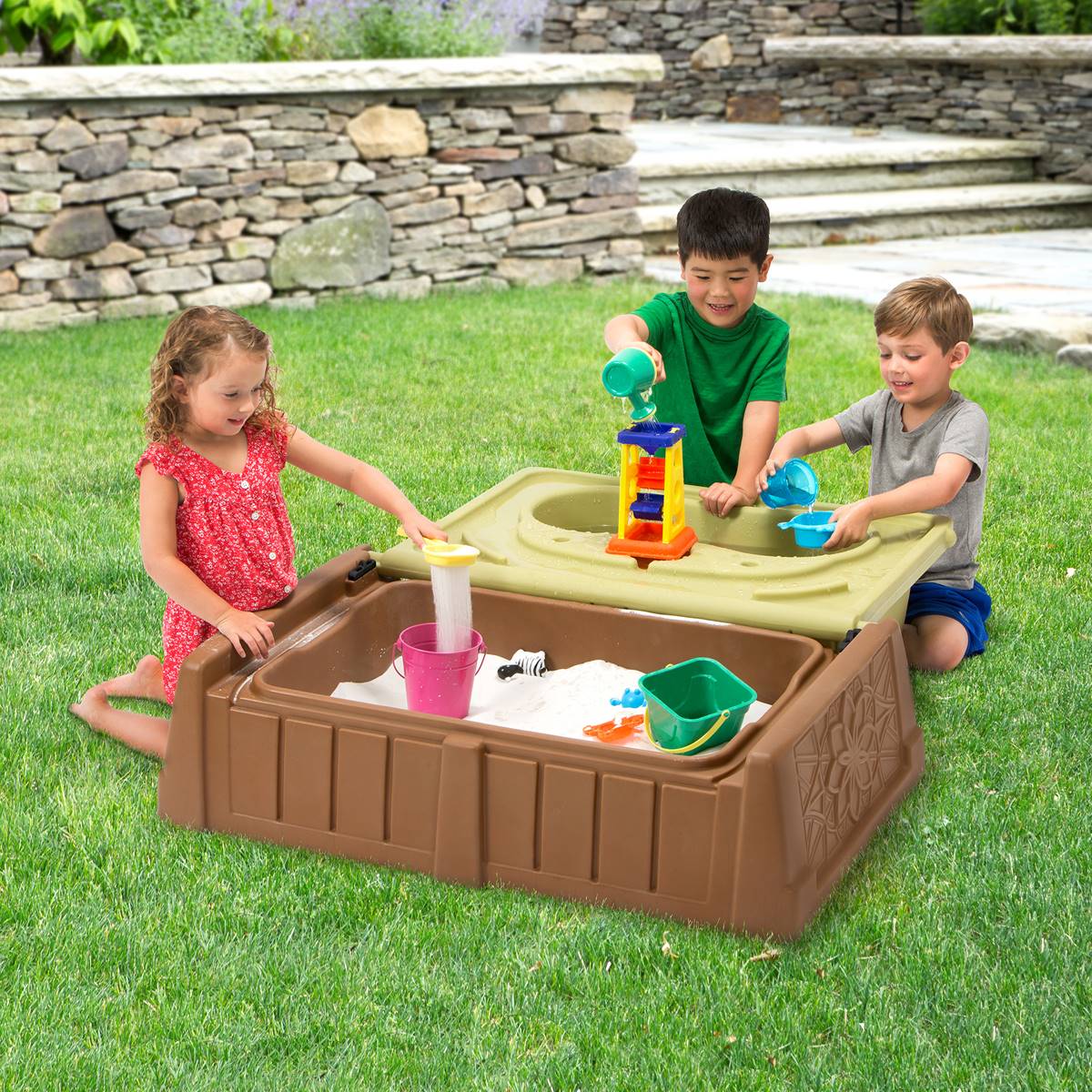 Simplay3 Water & Sand Box Bench