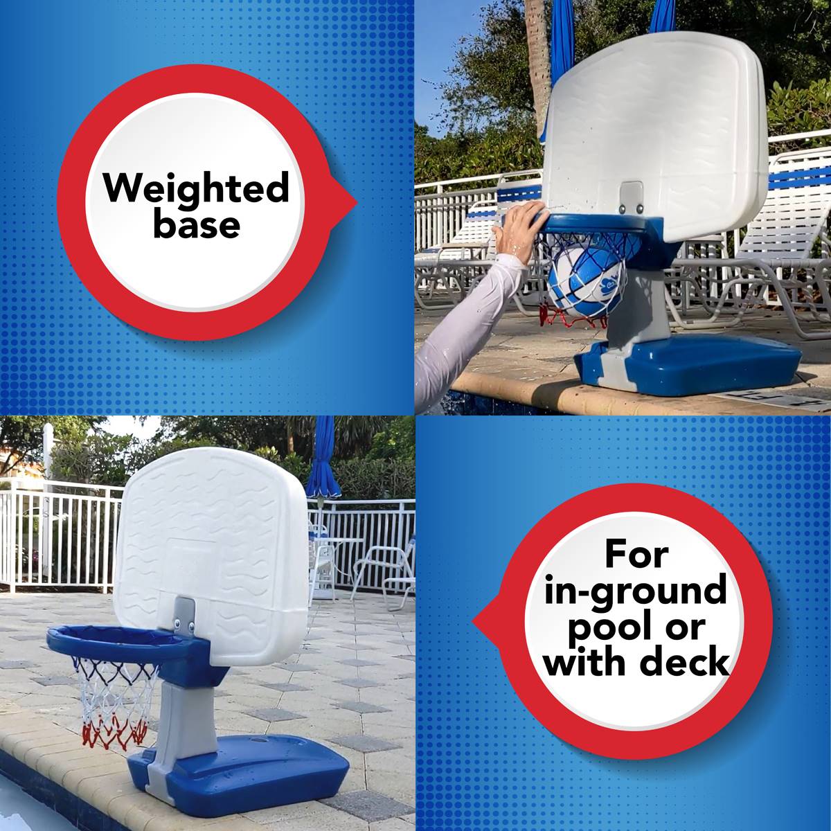 Simplay3 Pooltime Basketball Hoop