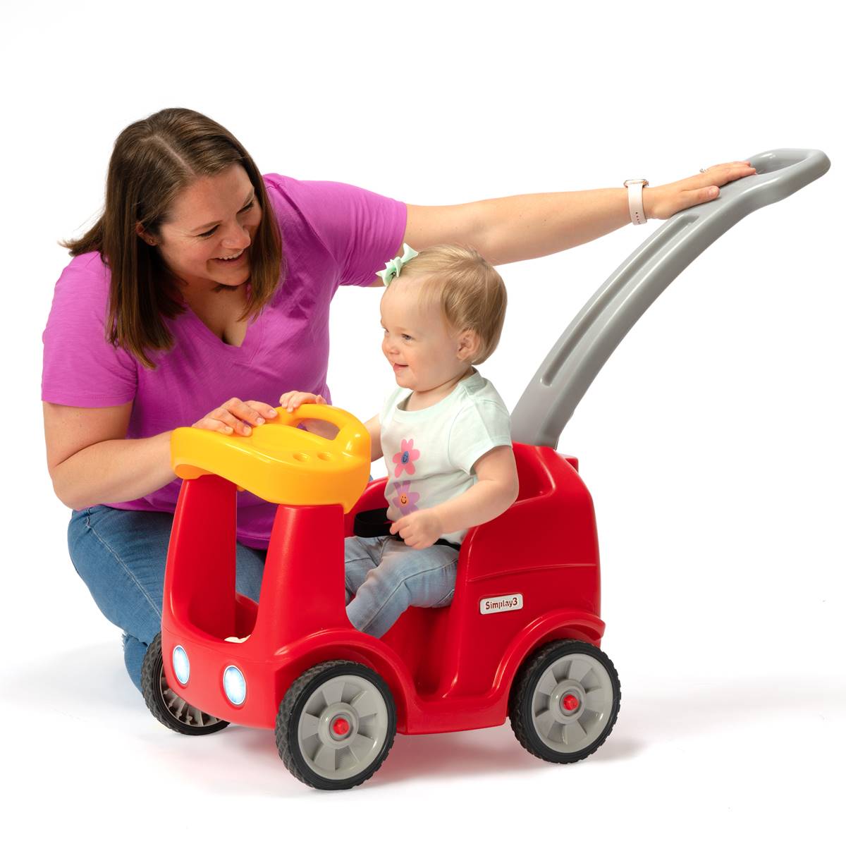 Simplay3 Roll & Stroll Quiet Ride Push Car