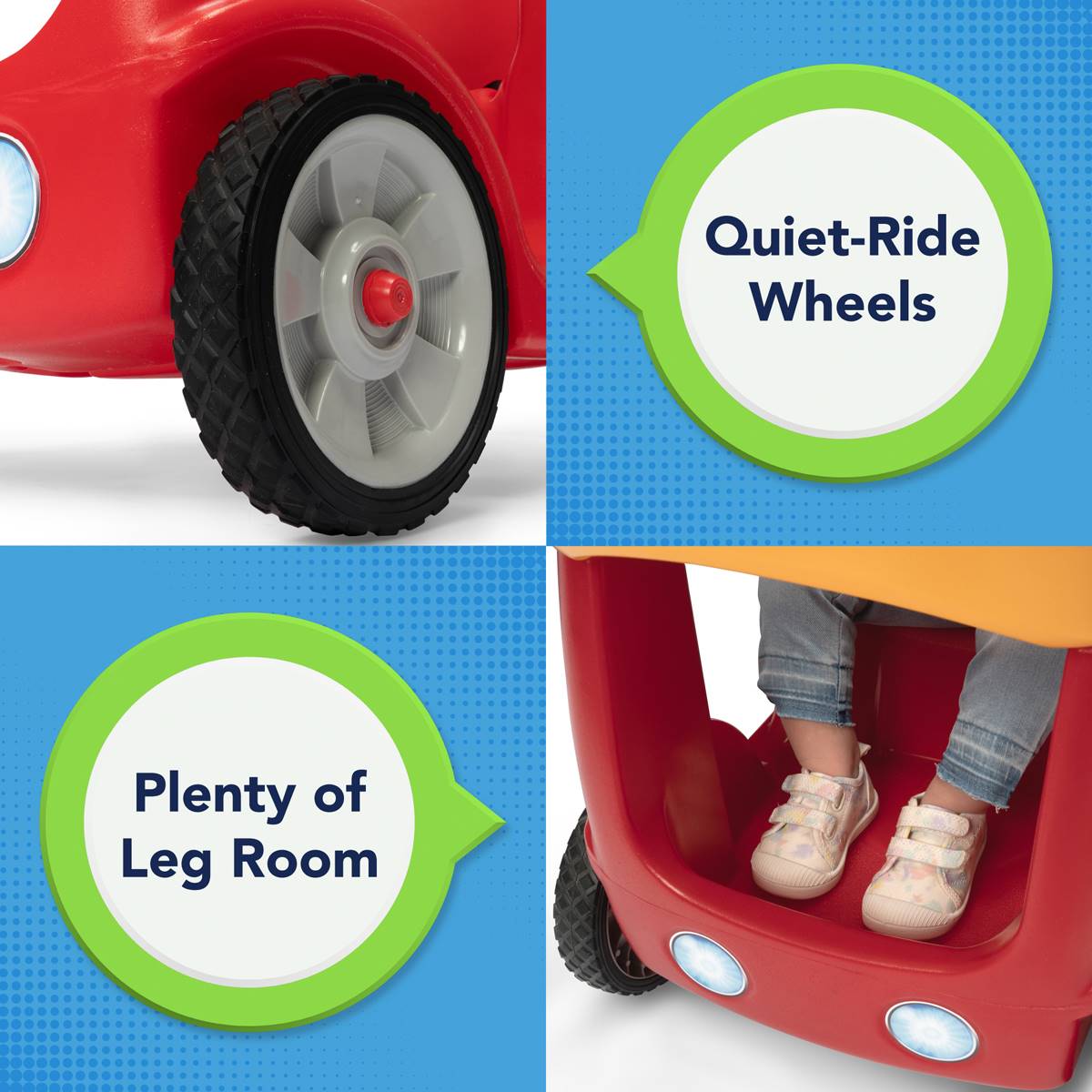 Simplay3 Roll & Stroll Quiet Ride Push Car