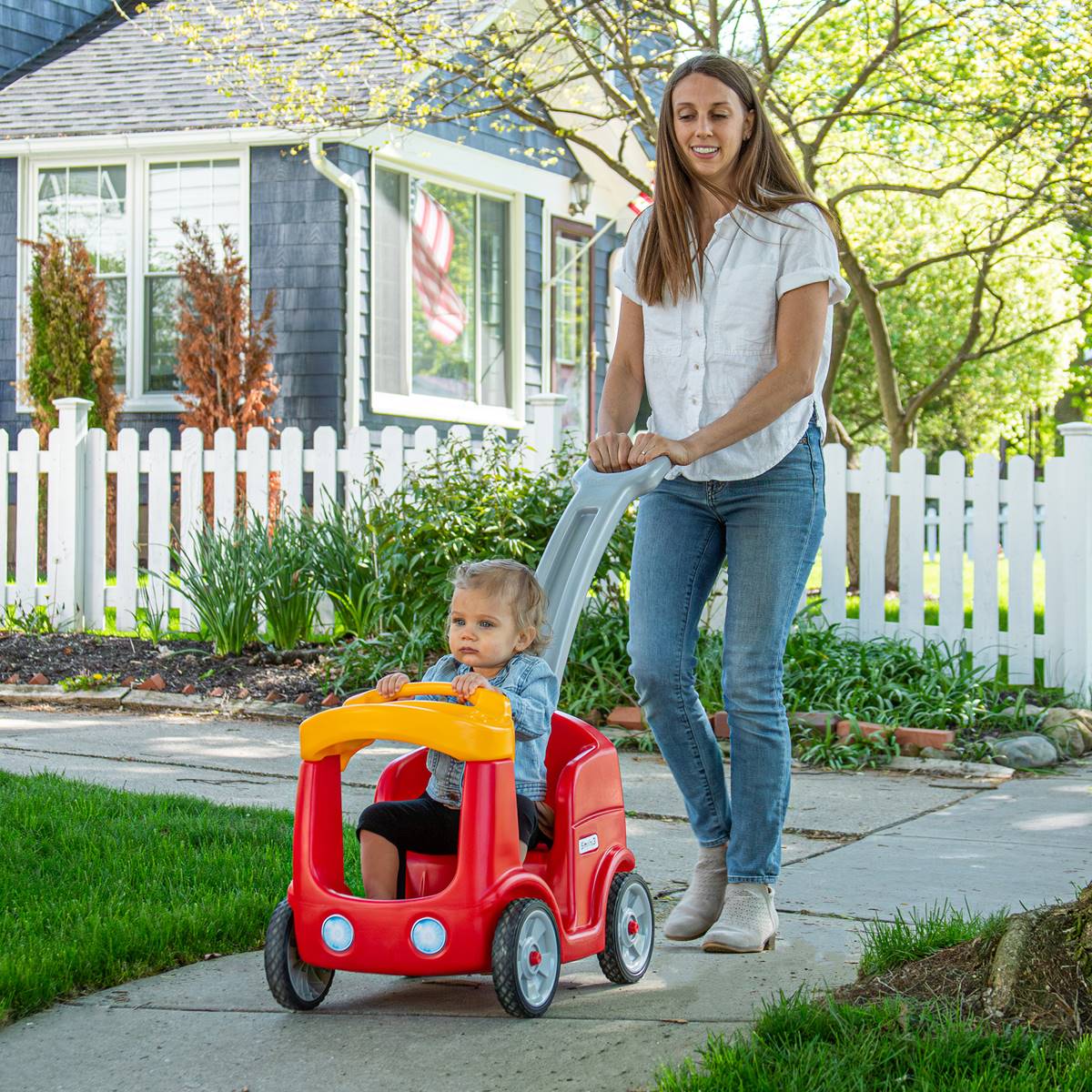 Simplay3 Roll & Stroll Quiet Ride Push Car