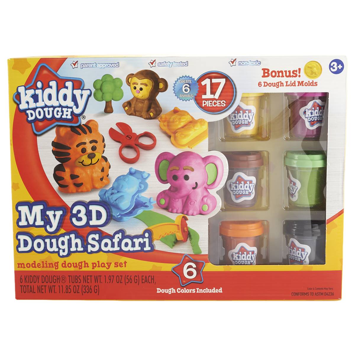 Creative Kids Kiddy Dough My 3D Dough Safari