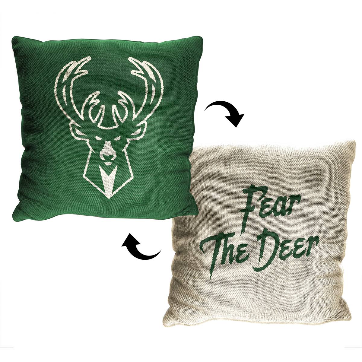 Northwest 2pk. Milwaukee Bucks Invert Decorative Pillows - 14x14