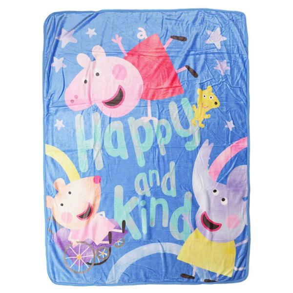 Peppa Pig Happy & Kind Silk Touch Throw