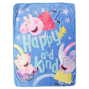 Peppa Pig Happy & Kind Silk Touch Throw