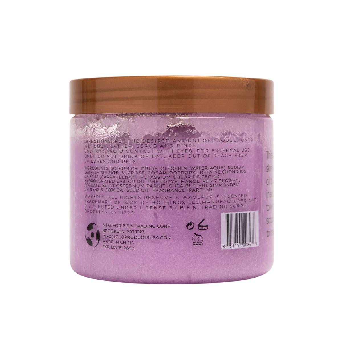 Waverly Lavender Foaming Body Scrub