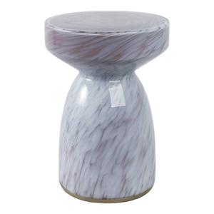 Sagebrook Home Rosario Small Art Iridescent Glass Accent Table