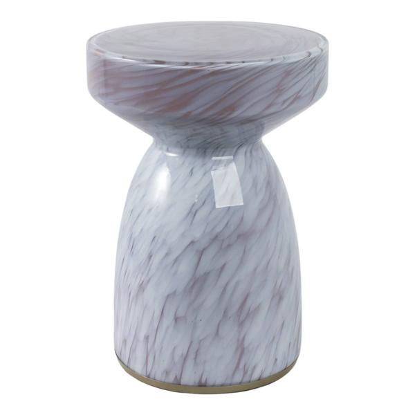 Sagebrook Home Rosario Small Art Iridescent Glass Accent Table