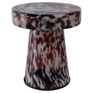 Sagebrook Home 19in. Platar Dapple Art Glass Accent Table
