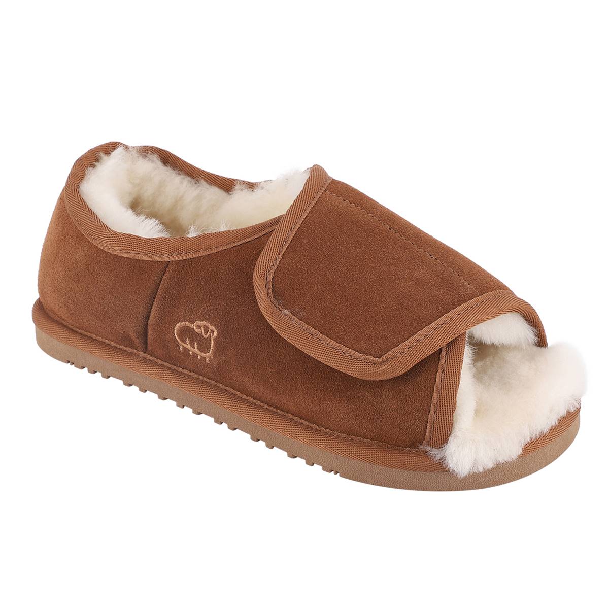 Womens LAMO APMA Open Toe Wrap Slippers