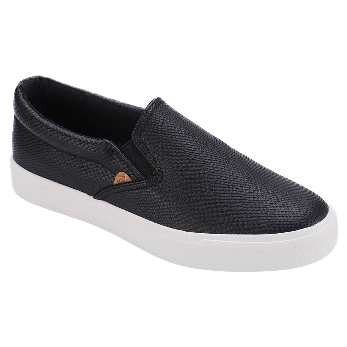 Womens LAMO Sheepskin Piper Slip-On Snakeskin Fashion Sneakers