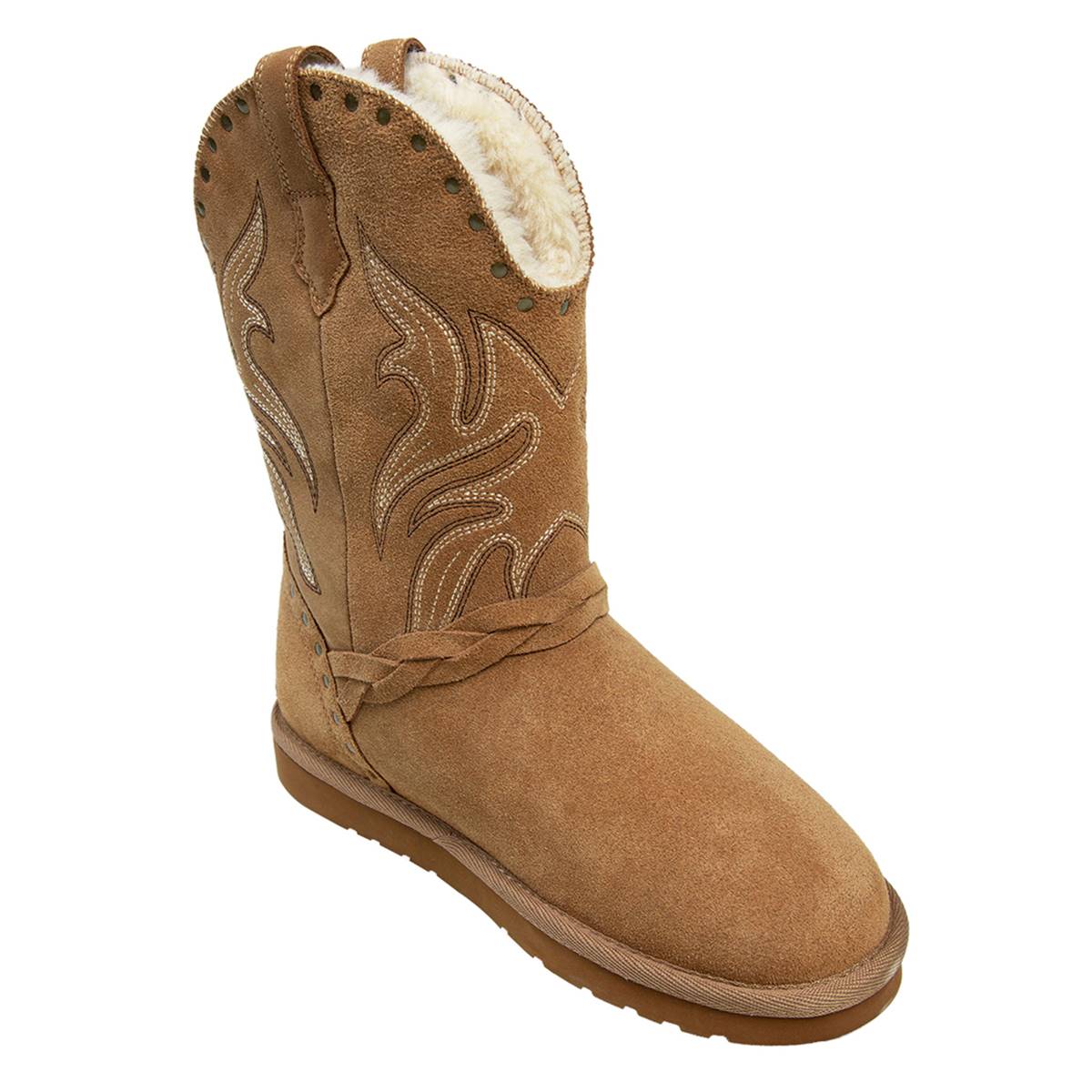 Womens LAMO Wrangler Faux Fur Boots