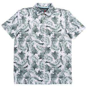 Mens Chaps Performance Leaf Short Sleeve Polo - Deep Lichen alternate view