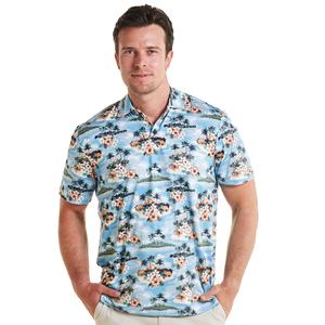 Mens Chaps Performance Short Sleeve Polo - Skyway