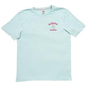 Mens Chaps Parrots Short Sleeve Tee - Crystal Blue