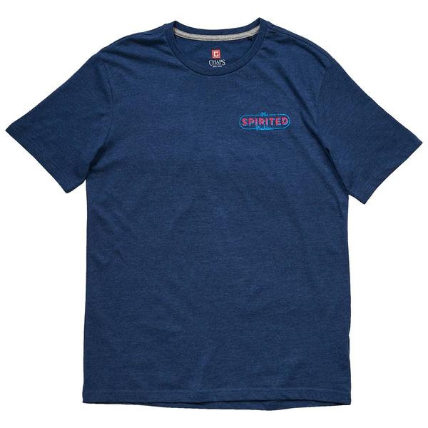 Mens Chaps Blues BBQ Short Sleeve Tee - Ensign Blue