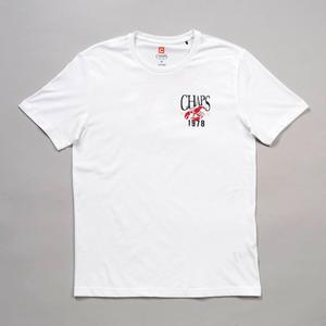 Mens Chaps Lobster Beer Short Sleeve Tee - Bleached White