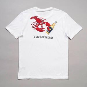 Mens Chaps Lobster Beer Short Sleeve Tee - Bleached White alternate view