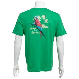 Mens Chaps Parrot Palm Tree Short Sleeve Graphic Tee alternate view