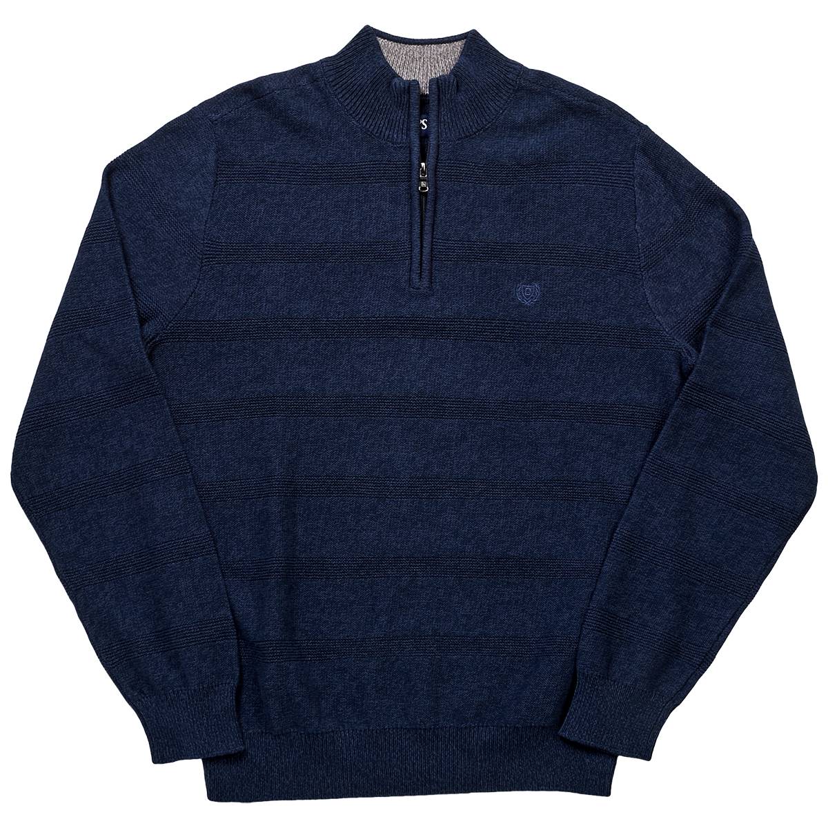 Mens Chaps 1/4 Zip Marled Twist Sweater