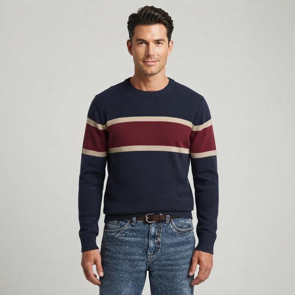 Mens Chaps Stripe Crew Sweater alternate view