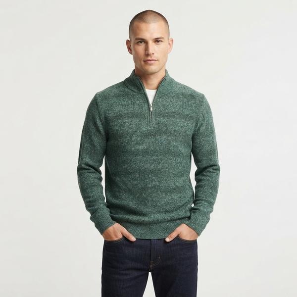 Mens Chaps Marled Twist 1/4 Zip Sweater