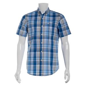 Mens Chaps Short Sleeve Stretch Button Down Shirt - Marina