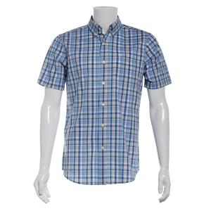 Mens Chaps Short Sleeve Stretch Button Down Shirt - Skyway