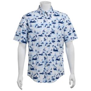 Mens Chaps Cotton Button Down Shirt - Sail Away