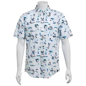 Mens Chaps Cotton Button Down Shirt - Bleached