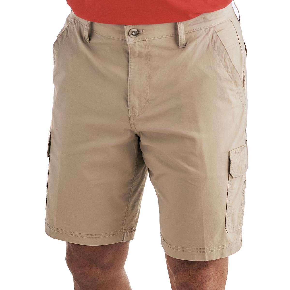 Mens Chaps Poplin Stretch Cargo Shorts