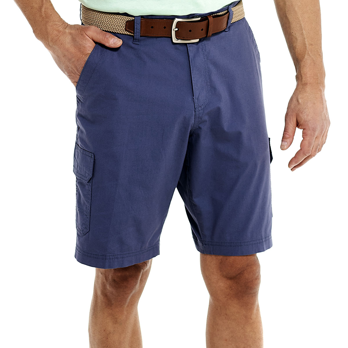 Chaps Mens Chaps Solid Poplin Cargo Shorts Connecticut Post Mall