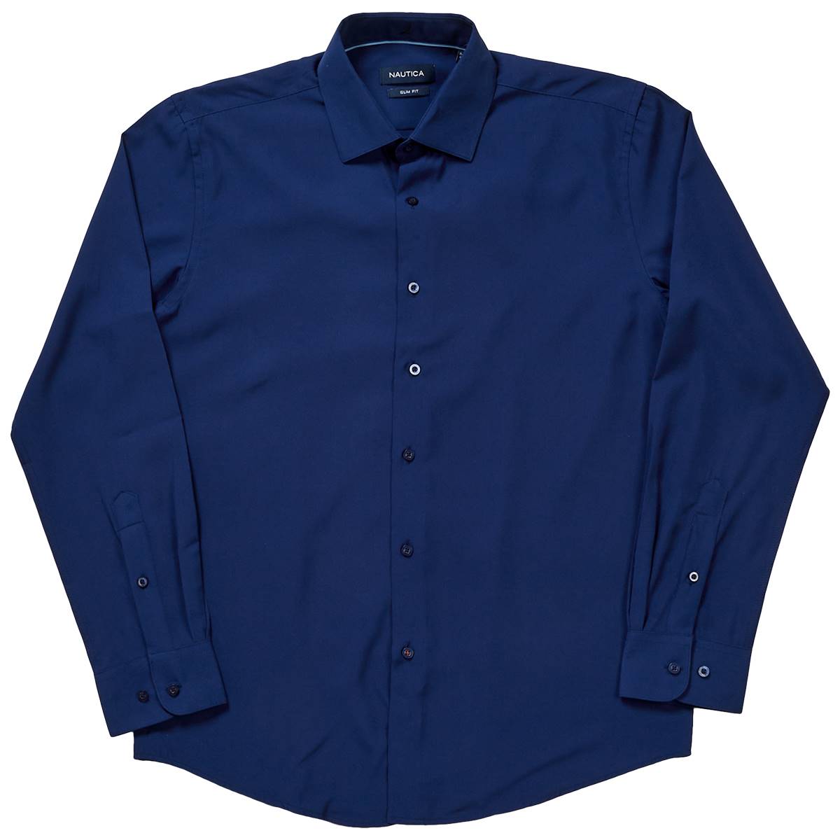 Mens Nautica Slim Fit Super Dress Shirt - Estate Blue