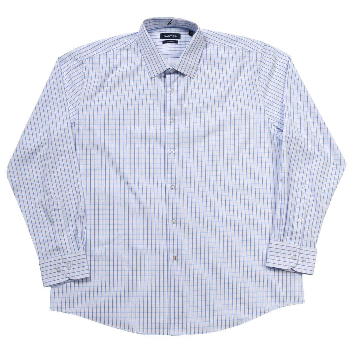 Mens Nautica Slim Fit Windowpane Super Shirt