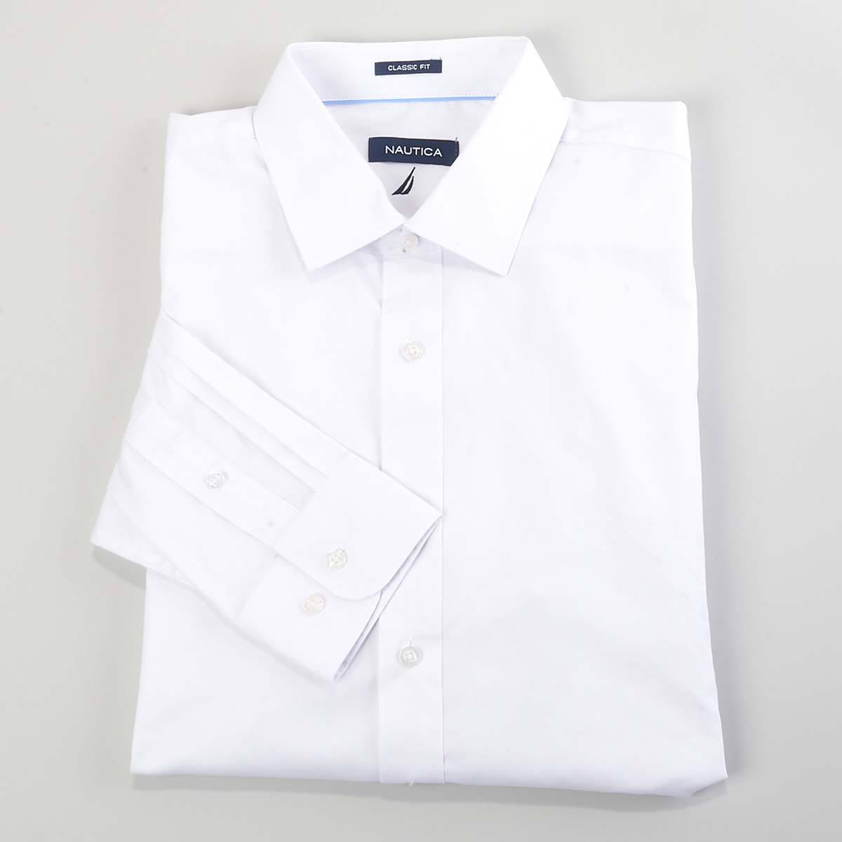 Mens Nautica Traveler Classic Fit Dress Shirt - White