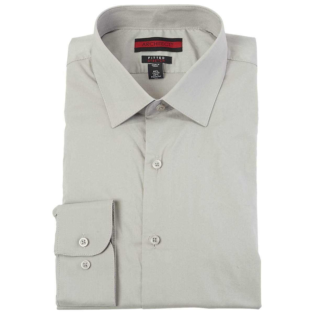 Mens Architect(R) Fitted Dress Shirt - Ash