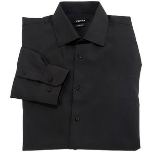 Mens Versa Slim Fit Stretch Dress Shirt - Black