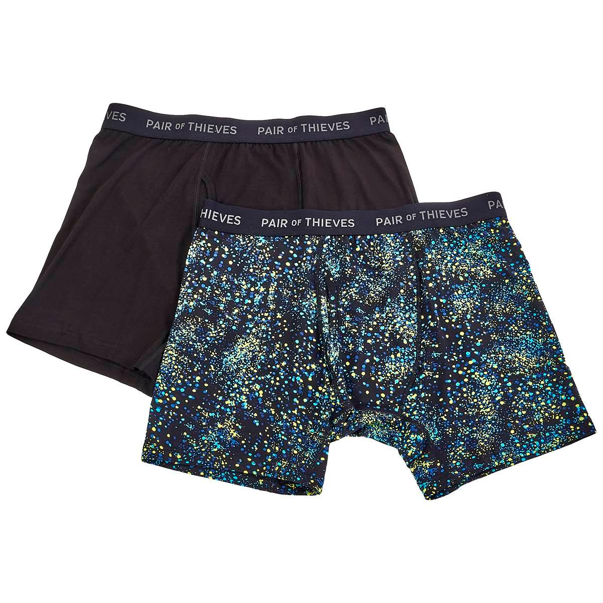 Mens Pair of Thieves 2pk. Splatter Boxer Briefs