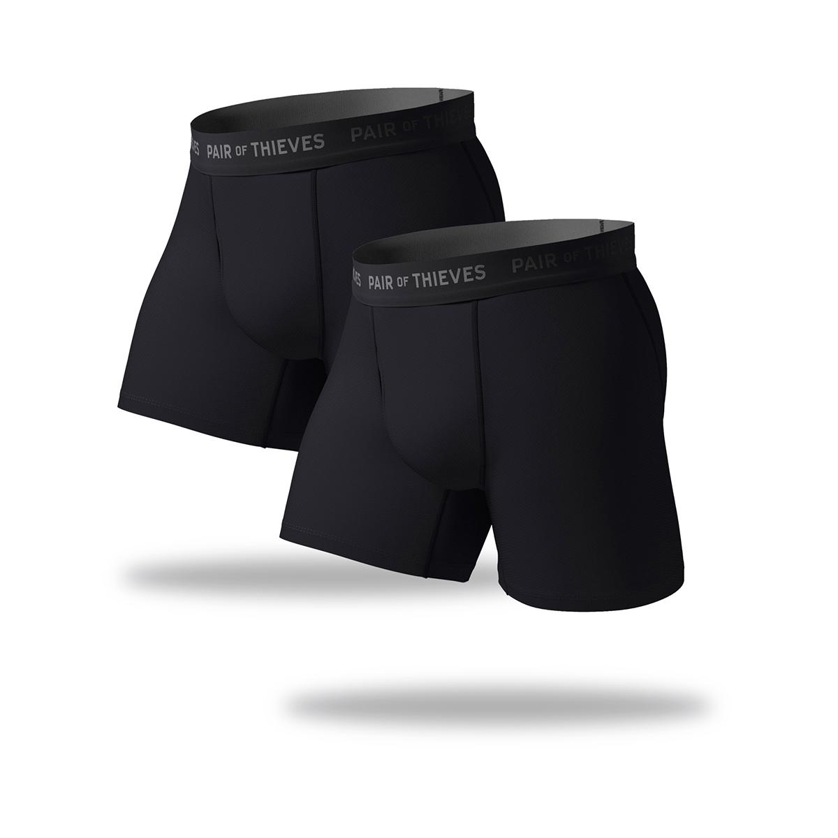 Mens Pair Of Thieves 2pk. Solid Boxer Briefs