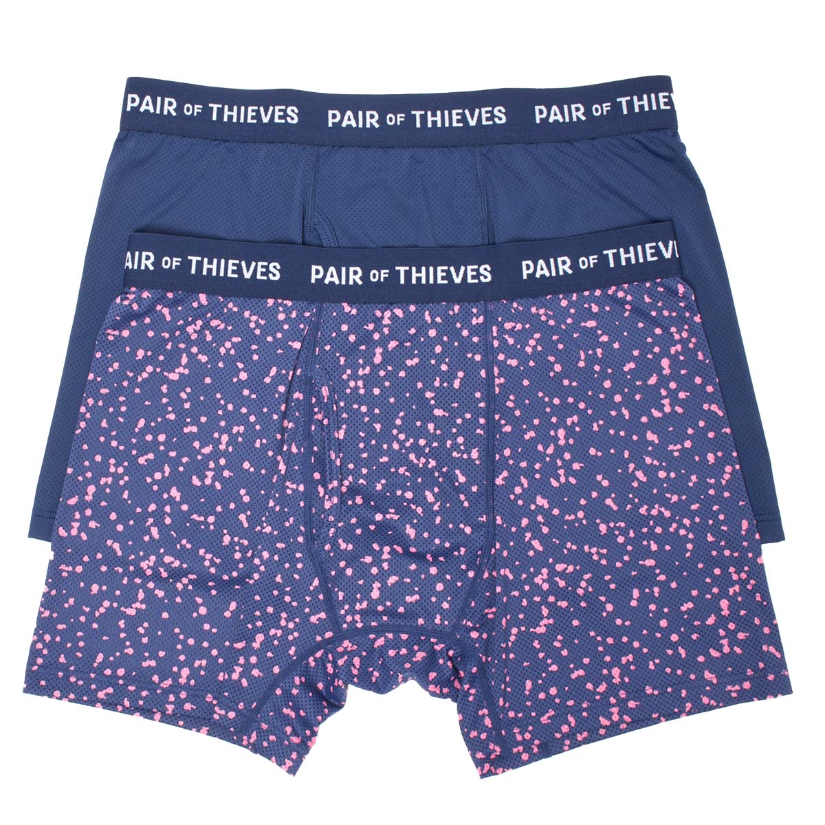 Mens Pair Of Thieves 2pk. Pink Dot Super Fit Boxer Briefs