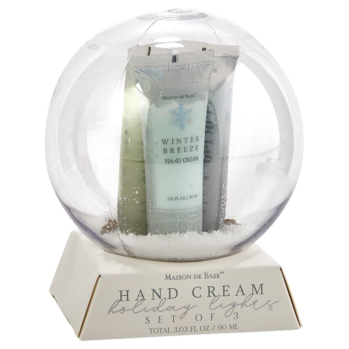 Maison De Base 3pc. Hand Creams In Snow Globe