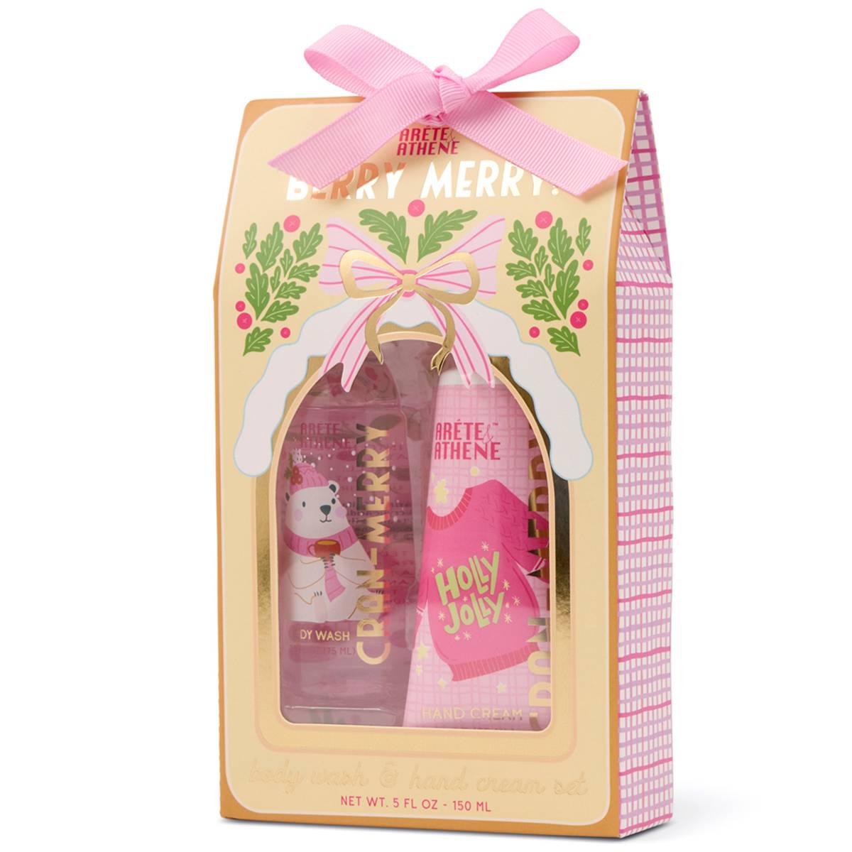 Arete & Athene Berry Merry Body Wash & Hand Cream Set