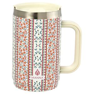 Manna Boulder 20oz 3D Vintage Floral Stripe Mug