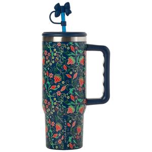 Agenda 30oz. 3D Navy Botanical Tumbler