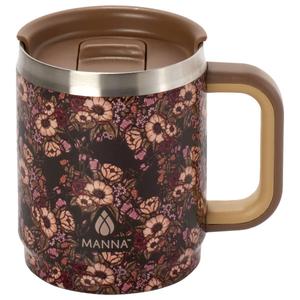 Manna Boulder 14oz. 3D Mocha Floral Mug