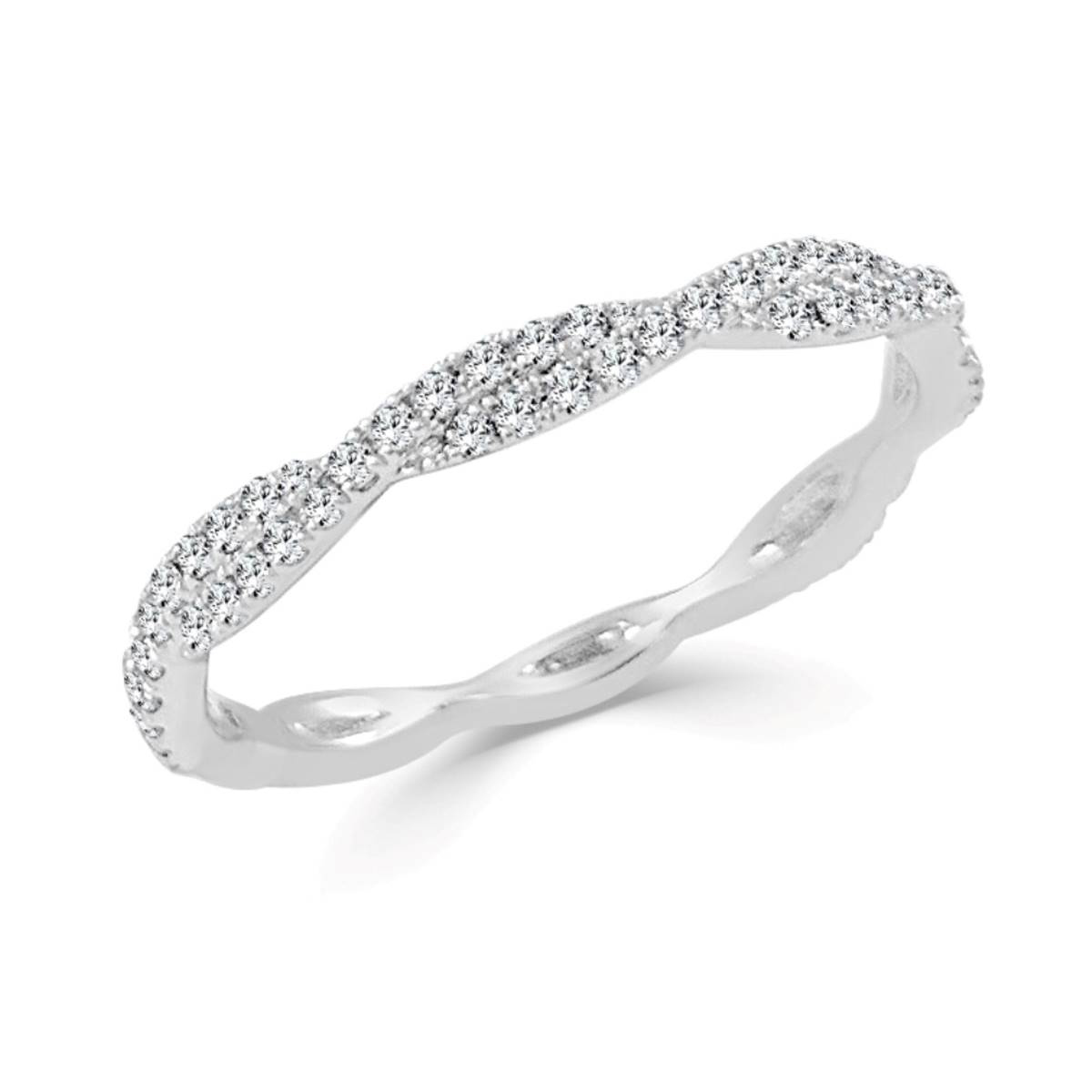 Endless Affection(tm) 14kt. White Gold Twisted Ring