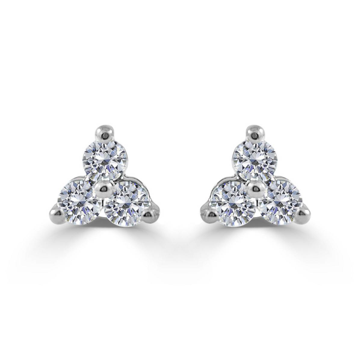 Diamond Classics(tm) 14kt. Diamond Cluster Earrings