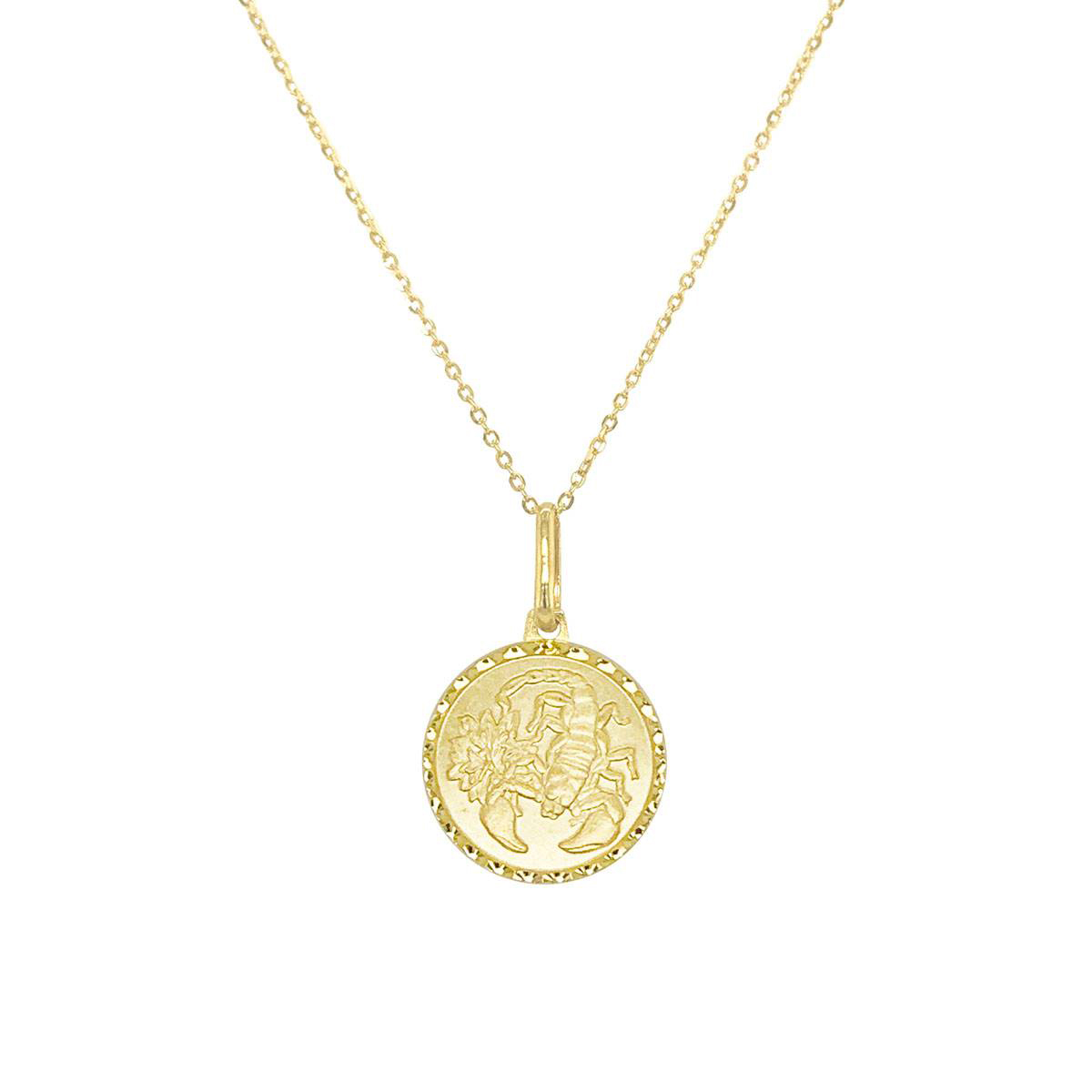 Gold Classics(tm) Scorpio Zodiac Pendant Necklace