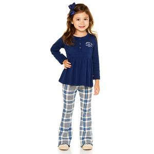 Girls (4-6x) Limited Too(tm) Long Sleeve Top w/ Plaid Flare Leggings