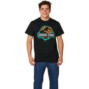 Young Mens Jurassic Park Glow Graphic Tee